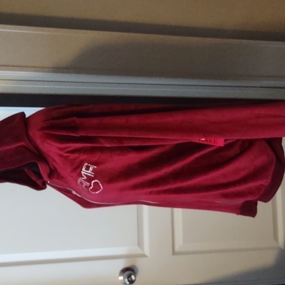 ruby & Lace Maternity Velvet Front Zipper Jacket Size L - Picture 3 of 8